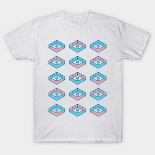 You are watched (Pink and blue colors) T-Shirt